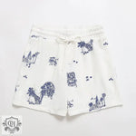 Spring Lace Up Embroidered Shorts - QH Clothing