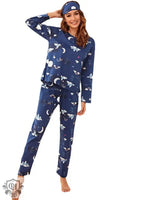 Home Wear Suit Pajamas Women Wear Eye Mask Three-Piece Set - Quality Home Clothing| Beauty