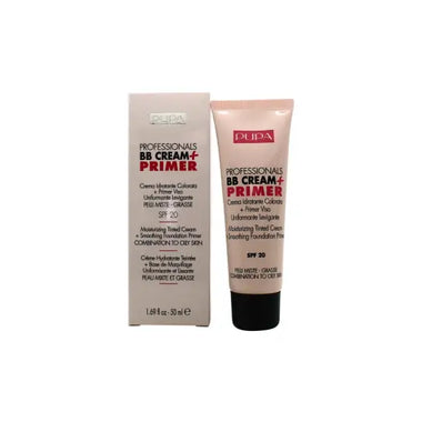 Pink and gray Pupa Professionals BB Cream with retail box for combination skin SPF20 50ml