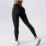 Outdoor Running Brushed Fitness Pants Women Breathable Quick Drying Track Pants Peach Hip Raise Skinny Yoga Pants - Quality Home Clothing| Beauty