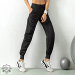 Pleated Slim-Fit Fitness Sports Pants Female Loose-Fit Tappered Trousers Running Pants Casual Quick-Drying Trousers Harem Pants Thin - Quality Home Clothing| Beauty