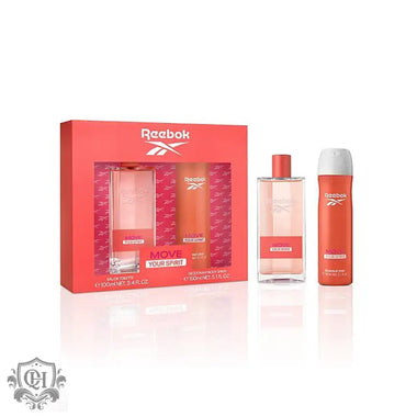 Reebok Move Your Spirit Women Gift Set 100ml EDT + 150ml Body Spray - Fragrance