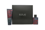 Replay Signature Red Dragon Gift Set 50ml EDT + 100ml Aftershave - Fragrance