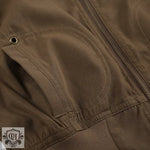 Retro Brown Slim Workwear Jacket - QH Clothing