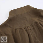 Retro Brown Slim Workwear Jacket - QH Clothing