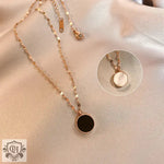 Reversible Round Double-Sided Pendant Necklace: A Trendy and Cool Style Accessory -  QH Clothing