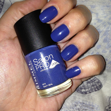 Rimmel Salon Pro Nail Polish 12ml - 411 Navy Seal - Cosmetics