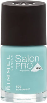 Rimmel Salon Pro With Lycra Nail Polish 12ml - 500 Peppermint - Cosmetics