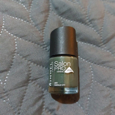 Rimmel Salon Pro With Lycra Nail Polish 12ml - 603 Emerald City - Cosmetics