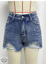 High Waist Sexy Denim Shorts - QH Clothing