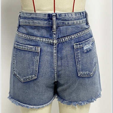 High Waist Sexy Denim Shorts - QH Clothing