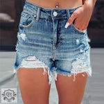 High Waist Sexy Denim Shorts - QH Clothing