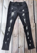 Ripped Slimming Denim Skinny Jeans - QH Clothing