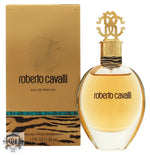 Roberto Cavalli Eau de Parfum 50ml Sprej bottle and box displayed elegantly