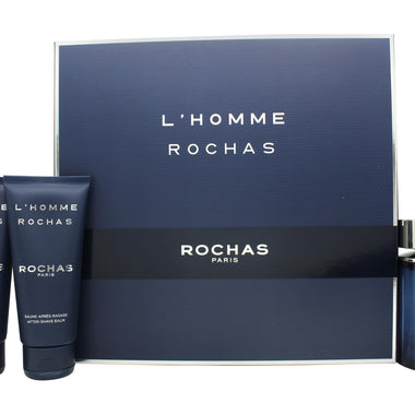 Rochas L’Homme Rochas Presentset 100ml EDT + 100ml Shower Gel + 100ml Body Lotion - Fragrance