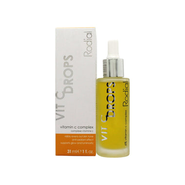 Yellow Rodial Vit C Drops in a clear bottle, showcasing Vitamin C Complex 31ml