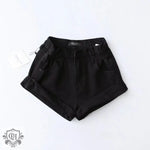 Summer Denim Elastic Waist Shorts - QH Clothing