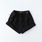 Summer Denim Elastic Waist Shorts - QH Clothing