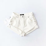 Summer Denim Elastic Waist Shorts - QH Clothing