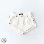 Summer Denim Elastic Waist Shorts - QH Clothing