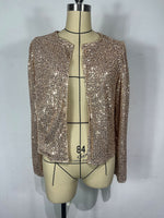 Sequin Cardigan: Autumn Chic - QH Clothing