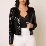 Sequin Cardigan: Autumn Chic - QH Clothing