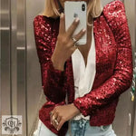 Sequin Cardigan: Autumn Chic - QH Clothing