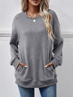 Brushed Hoody with Pocket: Loose Fit - QH Clothing