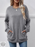 Brushed Hoody with Pocket: Loose Fit - QH Clothing