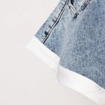 "Ruffled Denim Shorts – Summer Chic" - QH Clothing