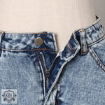 "Ruffled Denim Shorts – Summer Chic" - QH Clothing