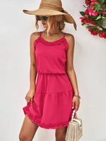 Women Clothing Spaghetti Strap Ruffle Dress - Quality Home Clothing| Beauty