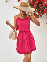 Women Clothing Spaghetti Strap Ruffle Dress - Quality Home Clothing| Beauty