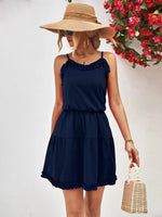 Women Clothing Spaghetti Strap Ruffle Dress - Quality Home Clothing| Beauty