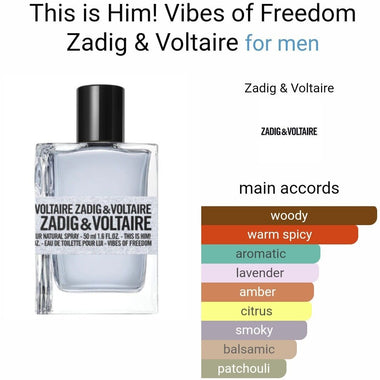 Zadig & Voltaire This is Him! Vibes of Freedom Eau de Toilette 50ml Spray - QH Clothing