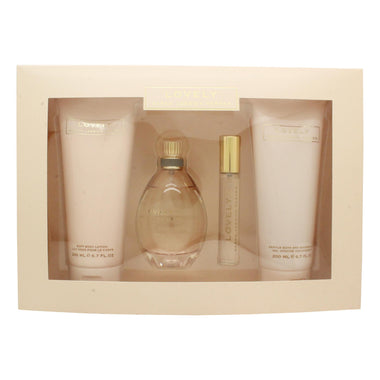 Sarah Jessica Parker Lovely Gift Set 100ml EDP + 200ml Shower Gel + 200ml Body Lotion + 15ml EDP - Fragrance