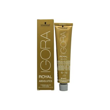 Schwarzkopf Igora Royal Absolutes Anti-Age Permanent Hårfärg 60ml - 6-70 - Hair Care