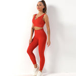 Seamless Yoga Bra & Trousers Set - Clothing