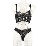 Self-Tie Sexy Two-Piece Set - Clothing