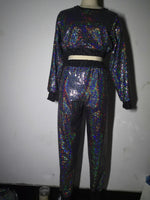 Sequin Ankle-Tied Casual Sweatpants - QH Clothing