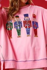 Sequin Christmas Sweater Top - QH Clothing