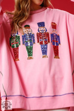 Sequin Christmas Sweater Top - QH Clothing