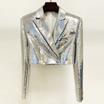 Sequin Jacket & Skirt Set - Clothing