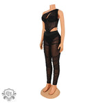 Sexy Mesh Two-Piece Set - Clothing