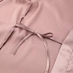 Summer Thin Solid Color Feather Pajamas Satin Ice Silk Simple Cheap Comfortable Women Nightgown - Quality Home Clothing| Beauty