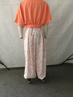 Short Sleeve Top & Patterned Wide Leg Trousers - Clothing