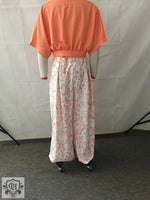 Short Sleeve Top & Patterned Wide Leg Trousers - Clothing