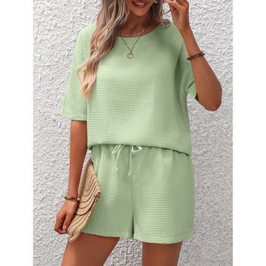 Short Sleeve Top & Shorts Set - Clothing