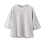 Short Sleeved Sweatshirt & Drawstring Shorts - S / Gray T-shirt - Clothing