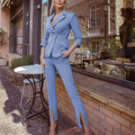 Side Split Trouser Suit - Clothing